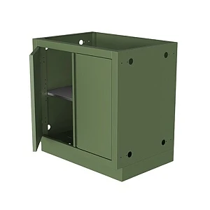Тумба универсальная с полкой и 2-мя дверями  870 ONTARIO, арт. UDC2-870 RAL6003m moire