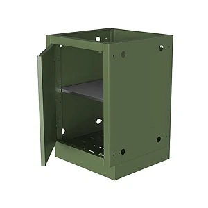 Тумба универсальная с полкой и дверцей 610 ONTARIO, арт. UDC-610 RAL6003m moire
