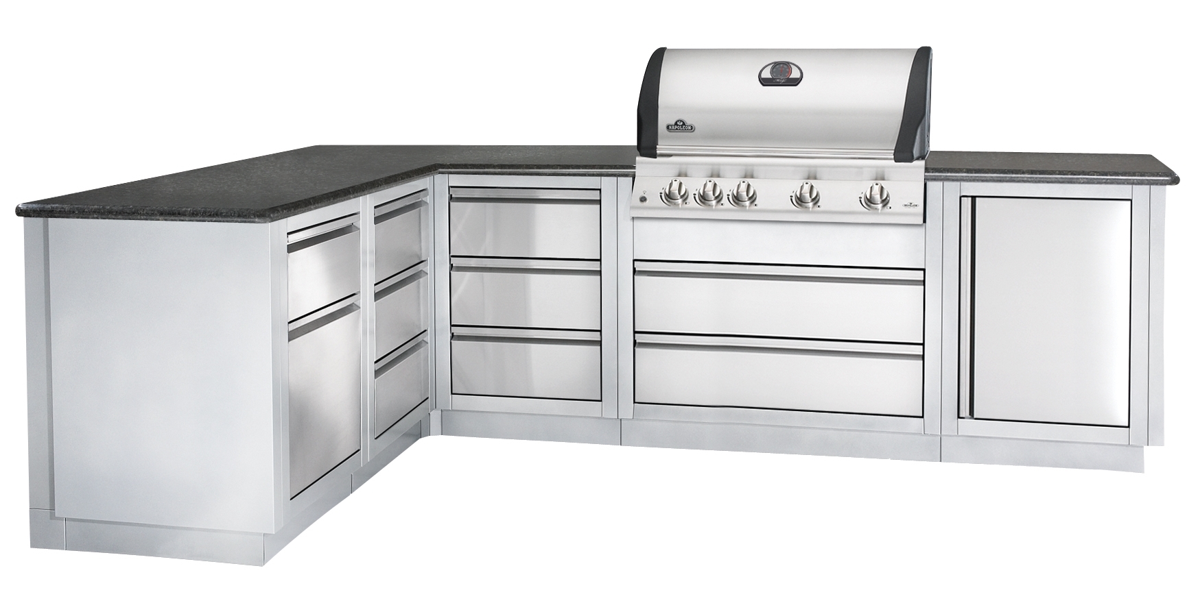 Гриль-кухня Napoleon Oasis-300 с встроенным газовым грилем Napoleon BILEX-605