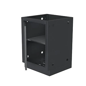 Тумба универсальная с полкой и дверцей 610 ONTARIO, арт. UDC-610 RAL9004m moire