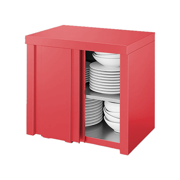 Шкаф навесной закр. двери купе 1300 ONTARIO, арт. PZK-1300.420.640 RAL3004m moire