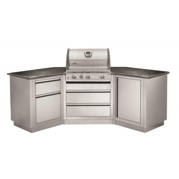 Гриль-кухня Napoleon Oasis-200 с встроенным газовым грилем Napoleon BILEX-485
